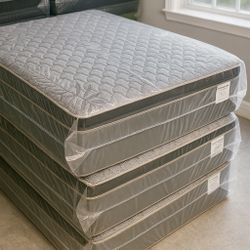 Brand New Full Size Pillow Top Mattress – 14” Thick for Superior Comfort. Direct from Factory. Also Available: Twin, Queen & King. Fast Same-Day Deliv