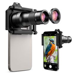 APEXEL 2-In-1 Telephoto Lens & 150mm Macro Lens For | 6X Telephoto And Macro Lens Kit