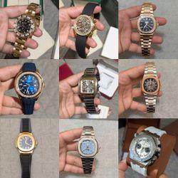 Luxury Diamond Man Watch Royal, Date Date, Santos, 