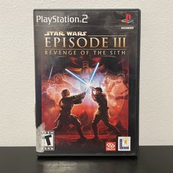 Star Wars Episode III 3 Revenge Of The Sith PS2 PlayStation 2 Video Game 2005