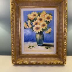 Estate Original Framed Oil Painting
