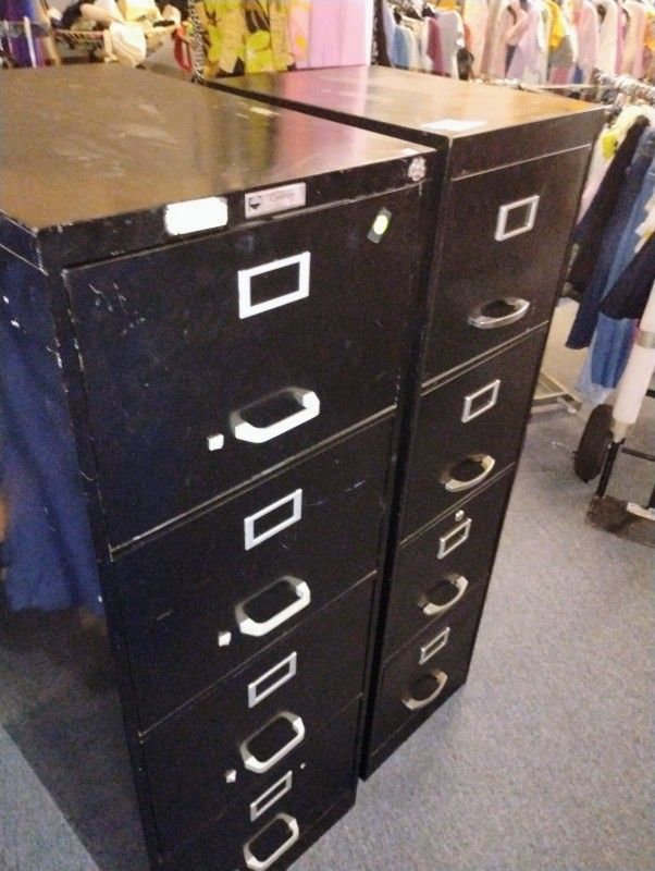 2 black File Cabinet
