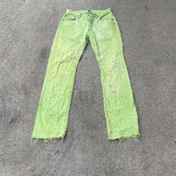 Levi Custom Jean - Dyed Green 32x32