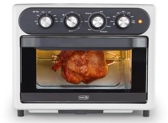 Dash Chef Series 7-in-1 Air Fryer Oven - NEW 23L Convection, Stainless Steel, 1500W with Accessories