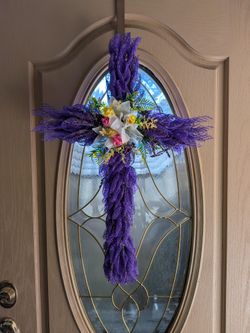 Easter Cross Wreath