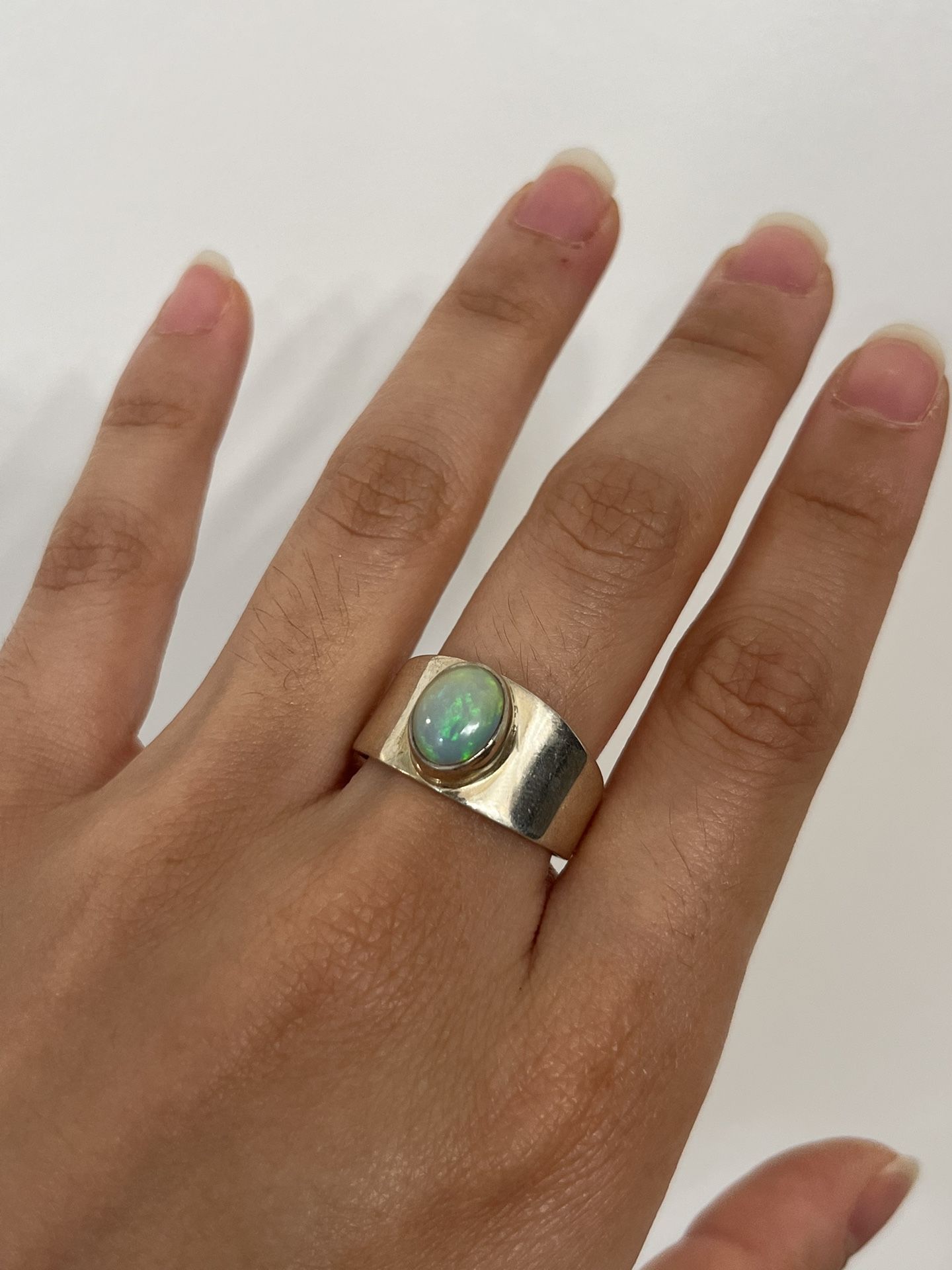 Welo Ethiopian Opal Sterling Silver Ring