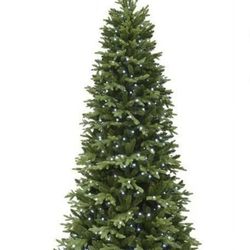 7.5 Ft Artificial Christmas Tree With White Lights