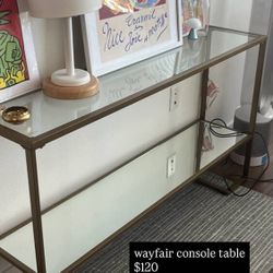 Wayfair console table(Moving out-perfect deal!!!