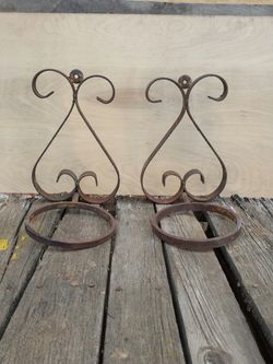 Vintage Wrought-iron plant holders