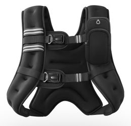 20 LBS weighted vest, weighted workout vest for running hiking walking gym, lifting , Zumba(NEW) black