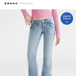 Aeropostale Low Rise Flare Jeans Size 4R