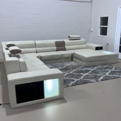 Beige Polaris Sectional Sofa W Chaise 🚛Delivery Available