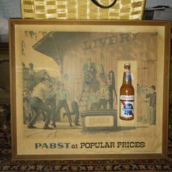 PABST Painting And Frame 1960