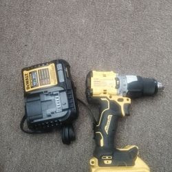 DeWalt 20v Hammer Drill Brushless W One 2.0 Battery And Charger New 