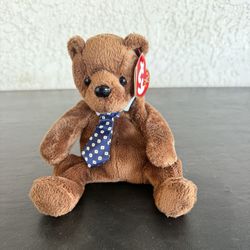 TY Beanie Baby Bear Named Hero 