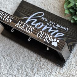 Personalized/ Handmade Wall Mounted Key Holder