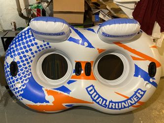 Patched - Sungear Dual Runner Inflatable 2-Person Double Float Tube Raft