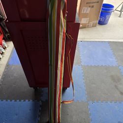 6.5 ft. Aluminum Beach Umbrella with Sun Shade and Carry Bag