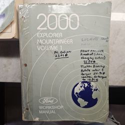Helm 2000 Ford Explorer Service Manuals