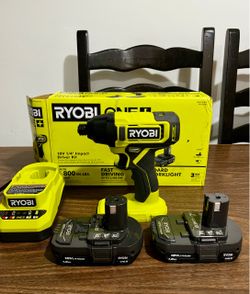 Ryobi 18v ONE+ 1/4” Impact Driver Kit
