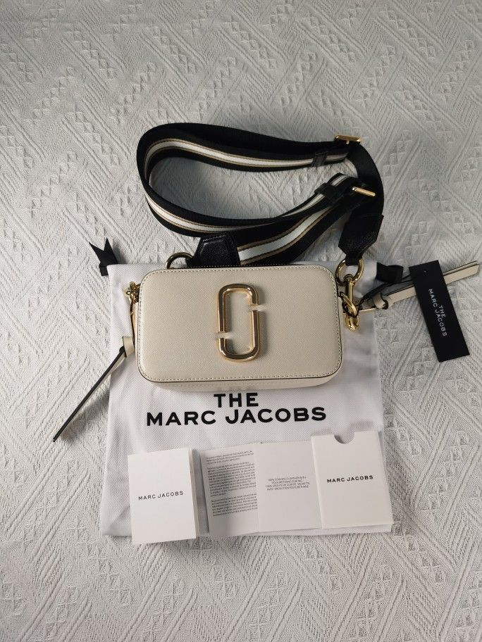 Marc Jacobs The Snapshot Crossbody Bag Cloud White Multi