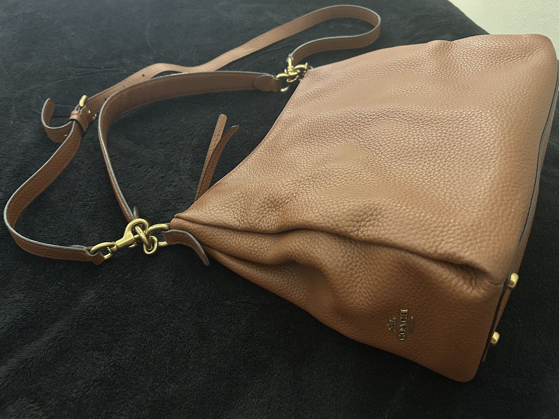 Coach Shay Shoulder Bag Brown Leather Crossbody Style 93811