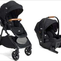 Joie Baby Ginger 4-in-1 Stroller & Mint Latch Car Seat Travel System - Black