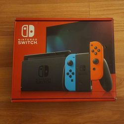 Nintendo Switch Console Neon Red Blue New

