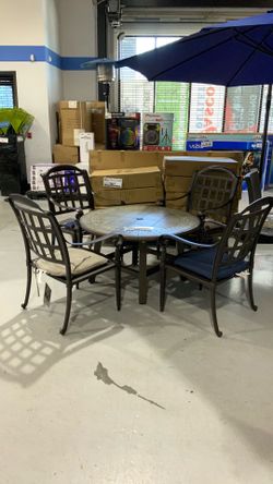 5PC Cast Aluminum Outdoor Dining Set