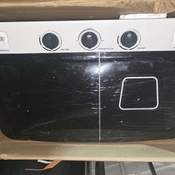 Nictemaw Portable Washing Machine 30 lbs Capacity twin tub compact laundry machine 19 lbs Washer 11 lbs spin dry with build in drain pump small washin