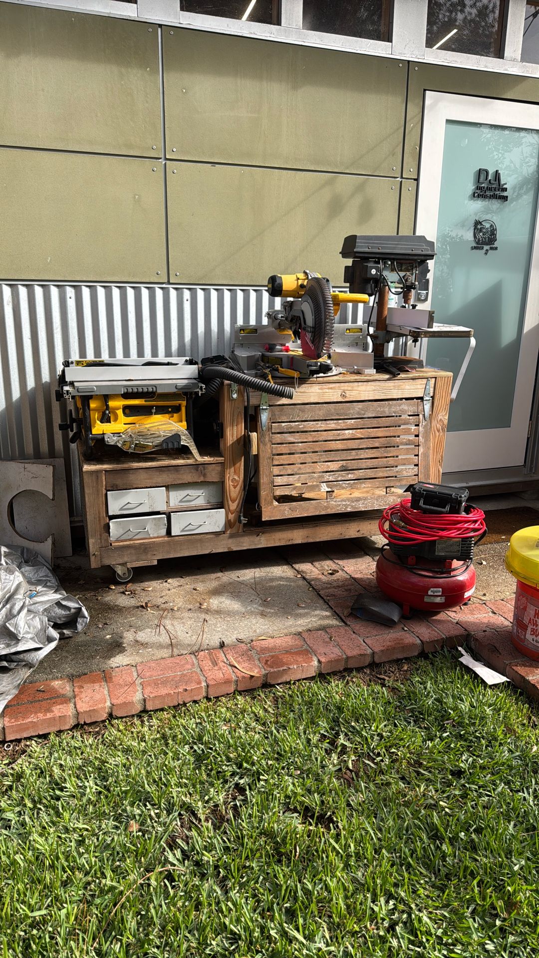 Wood Working Tools And Bench