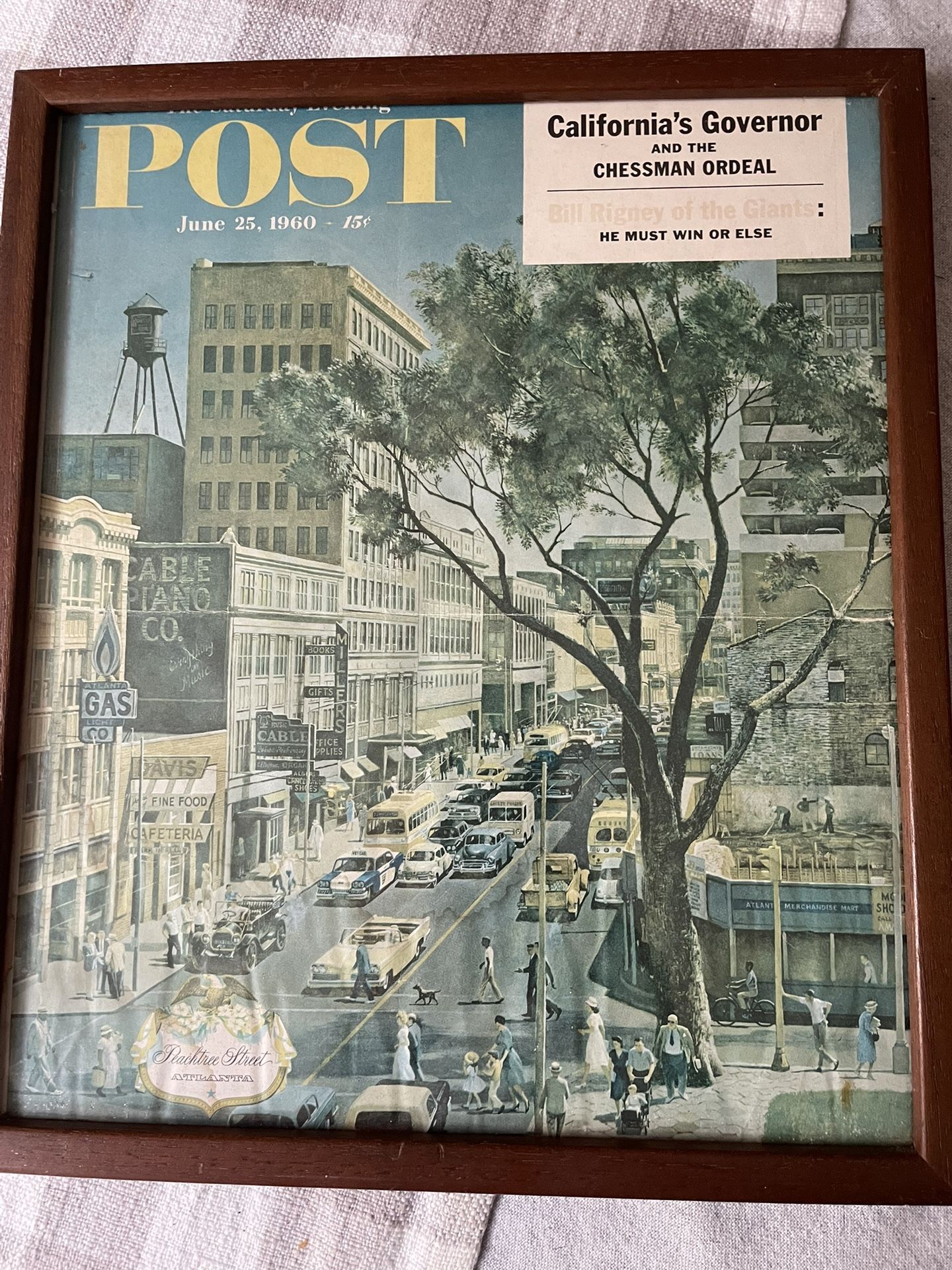 Vintage “The Saturday Evening Post “ Peachtree street