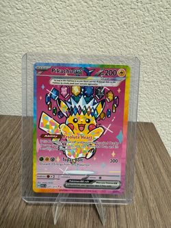 Pokemon Pikachu ex Tera 277/217 card