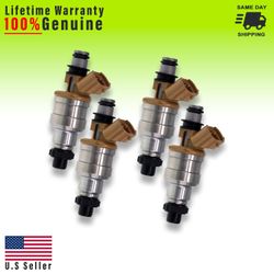 4x Genuine Denso fuel injectors for 90 to 96 mazda 323 miata ford kia 1.8 4cyl