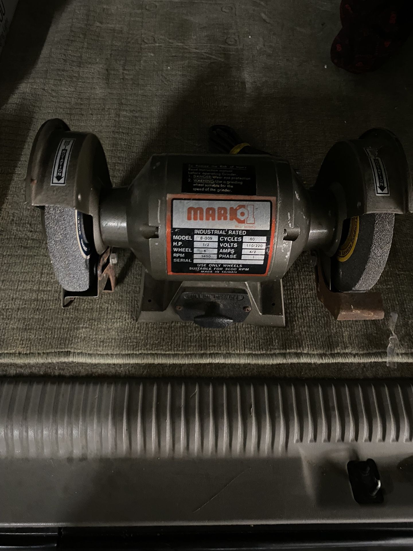 Mark1 Ball Bearing B-309 Industrial Bench Grinder.