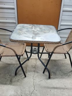 Outside Chair And Table Set