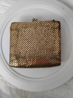 Gold Metal Mesh Coin Purse