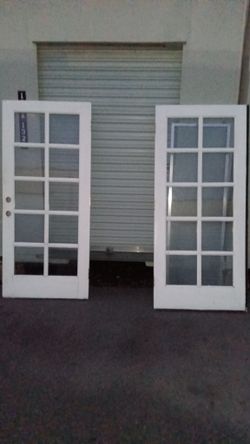  French Doors With Dual Pane Glass 