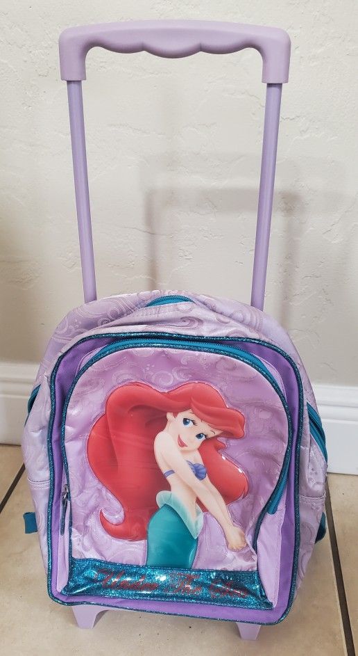 Disney Little Mermaid Rolling Backpack 