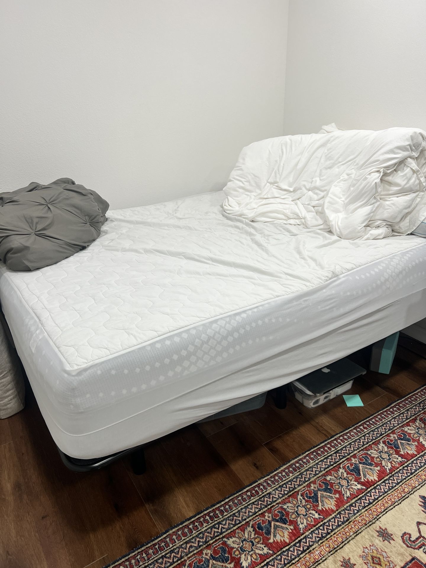 Queen Size Bed + adjustable Bed Frame