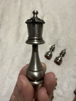 Vintage Italfama Italian Brass & Nickel Chess Set – 3” King – Weighted – Made in Italy – Mid-Century Modern