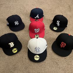 MLB Fitted Hats 59FIFTY size 7 1/8
