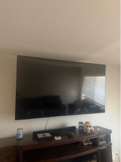 75” flat smart TV Samsung