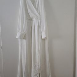 Long White Rebdoll Dress Size 1X