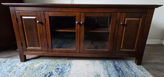 ✨ Consola para TV / Credenza de Madera y Vidrio ✨ / ✨ Wood & Glass TV Stand / Credenza ✨