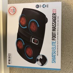 HoMedics Shiatsu Elite Foot Massager with Heat — BRAND NEW & SEALED IN BOX!
