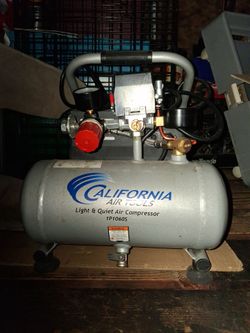 California air tools , light and quiet air compressor one p 1060 s