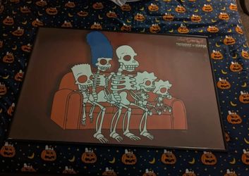 Simpsons Treehouse Of Horror Poster In frame