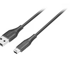 USB to Mini-B Black Charge-and-Sync Cable