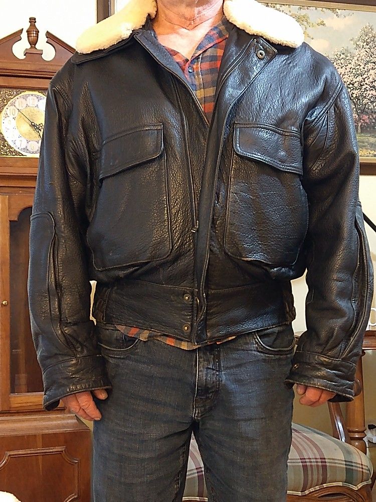 Leather Bomber Jacket,
